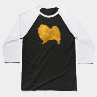 Keeshond dog golden art Baseball T-Shirt